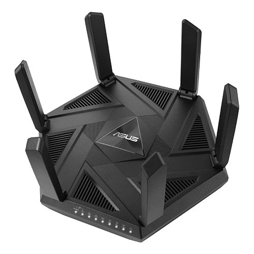 Asus (RT-AXE7800) AXE7800 Wi-Fi 6E Tri-Band Router, 6GHz Band, 2.5G WAN/LAN, USB, AiMesh, One-Tap Safe Browsing, Enhanced Security