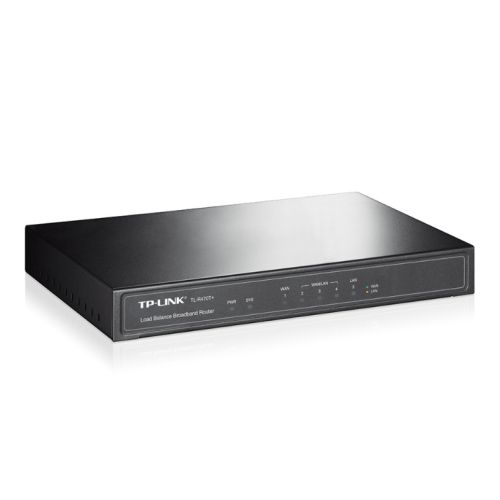 TP LINK (TL-R470T+ V6) Load Balance Broadband Router, 1 WAN, 1 LAN, 3 Changeable WAN/LAN Ports