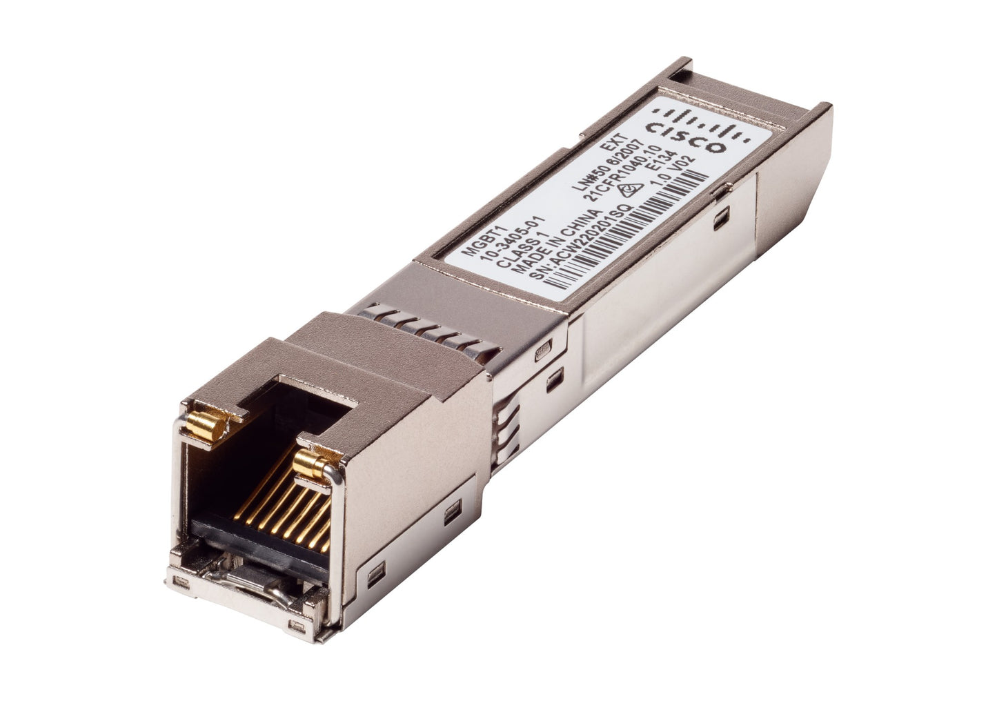 Cisco MGBT1 SFP Transceiver | Gigabit Ethernet (GbE) 1000BASE-T Mini-GBIC (MGBT1) Networking