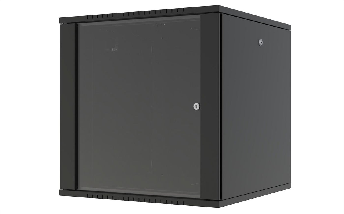 Lanview Quick Assembly Flat pack 19" 12U Rack Wall Mount W:600 x D:600 x H:645mm - Black