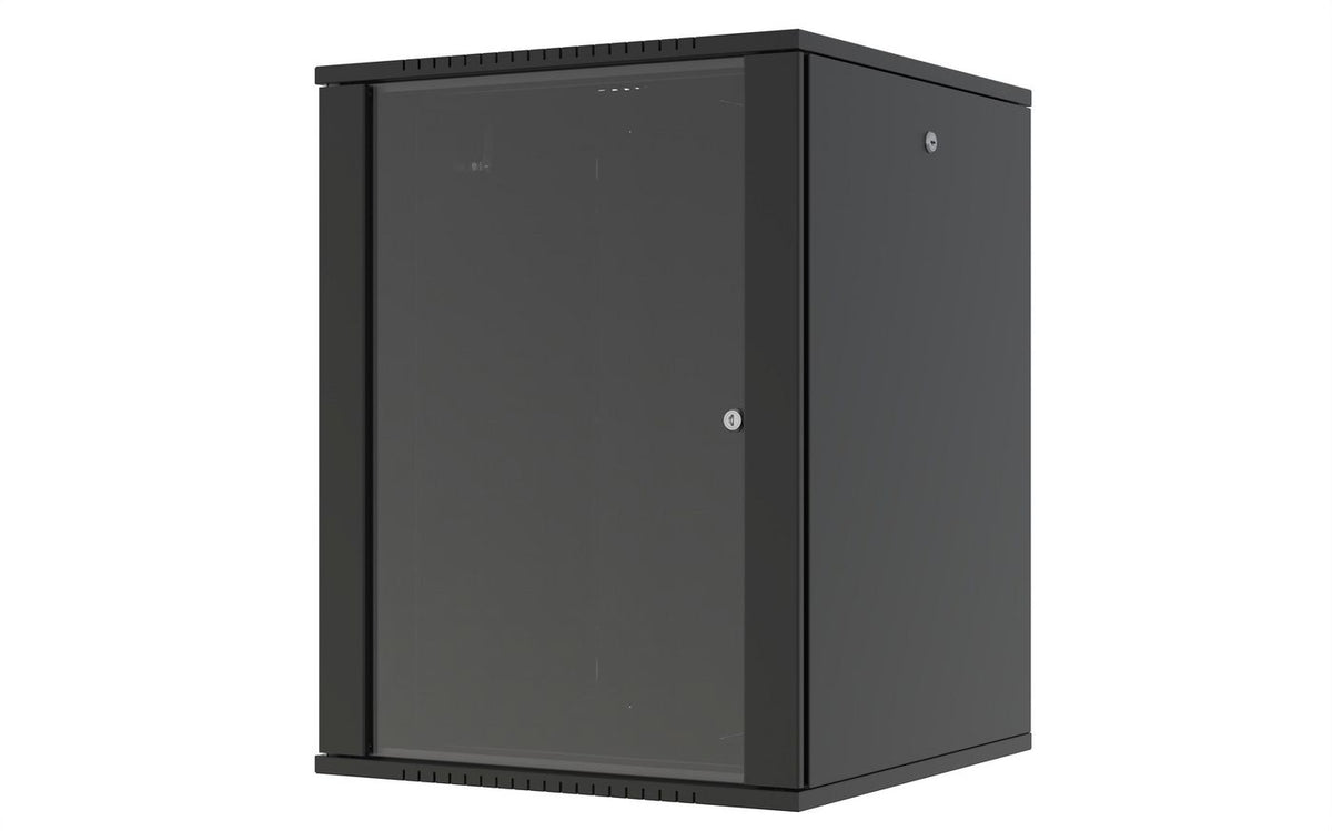 Lanview Quick Assembly Flat pack 19" 16U Rack Wall Mount W:600 x D:600 x H:823mm - Black