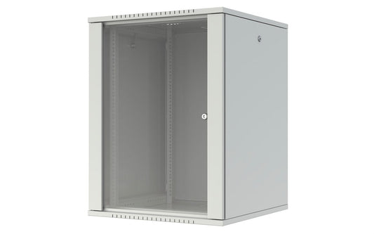 Lanview Quick Assembly Flat pack 19" 16U Rack Wall Mount W:600 x D:600 x H:823mm - White