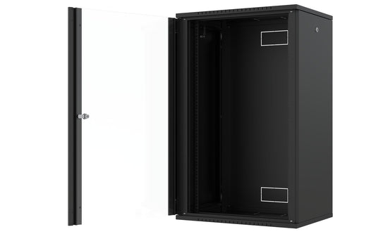 Lanview RWF20U45BL rack cabinet 20U Wall mounted rack Black