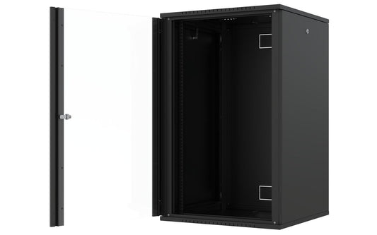 Lanview RWF20U66BL rack cabinet 20U Wall mounted rack Black