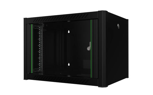 Lanview RWP07U45BL rack cabinet 7U Wall mounted rack Black