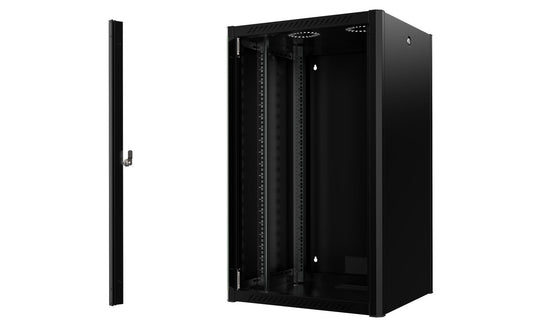 Lanview RWP20U56BL rack cabinet 20U Wall mounted rack Black