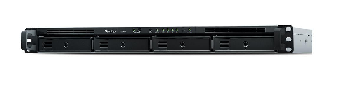 Synology Expansion unit RX418 4 bay, 1U Supported models: RS818+, RS818RP+, RS816, RS815+, RS815RP+, RS815