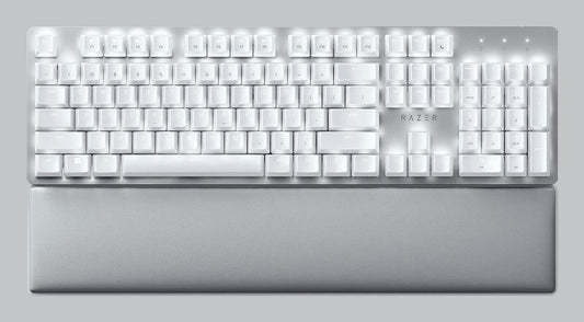 Razer Pro Type Ultra Keyboard Usb + Rf Wireless + Bluetooth Qwerty Us English Silver, White