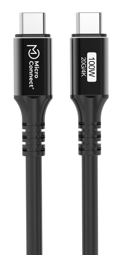 Microconnect USB3.2CC01 USB cable USB 3.2 Gen 2x2 1 m USB C Black