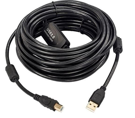 Microconnect USBAB20B-ACTIVE USB cable USB 2.0 20 m USB A USB B Black