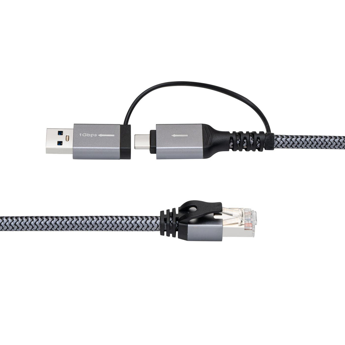 Microconnect CAT6 RJ45 FTP to USB A-C adapter cable, 3 meter network adapter
