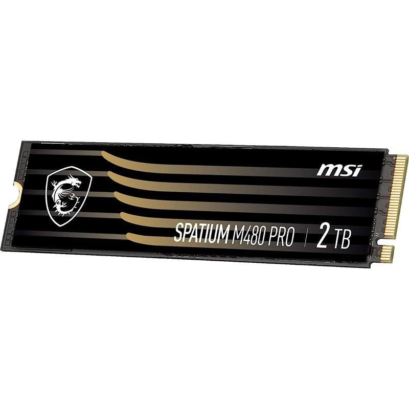 MSI Spatium M480 Pro Pcie 4.0 Nvme M.2 2Tb Internal Solid State Drive Pci Express 4.0 3D Nand