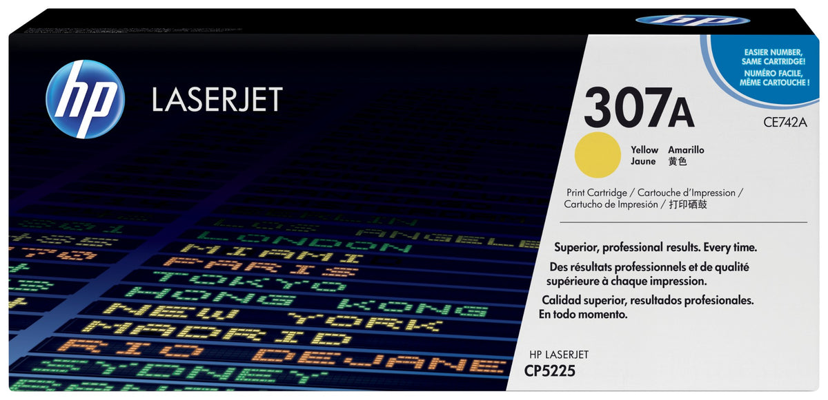 HP CE742A/307A Toner cartridge yellow, 7.3K pages ISO/IEC 19798 for HP CLJ CP 5220