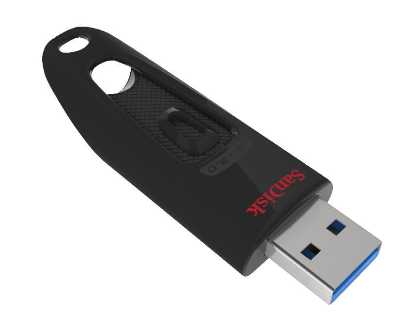 Sandisk 128GB, USB 3.0 SDCZ48-128G-GTV46, 128 GB, USB Type-A, 3.2 Gen 1 (3.1 Gen 1), Slide, Black
