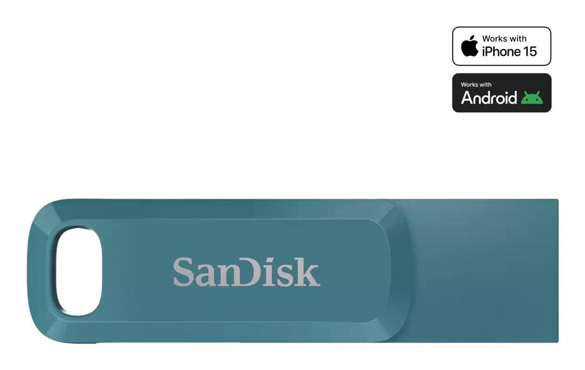Sandisk Ultra Dual Drive Go Usb Flash Drive 1 Tb Usb Type-C 3.2 Gen 1 (3.1 Gen 1) Turquoise