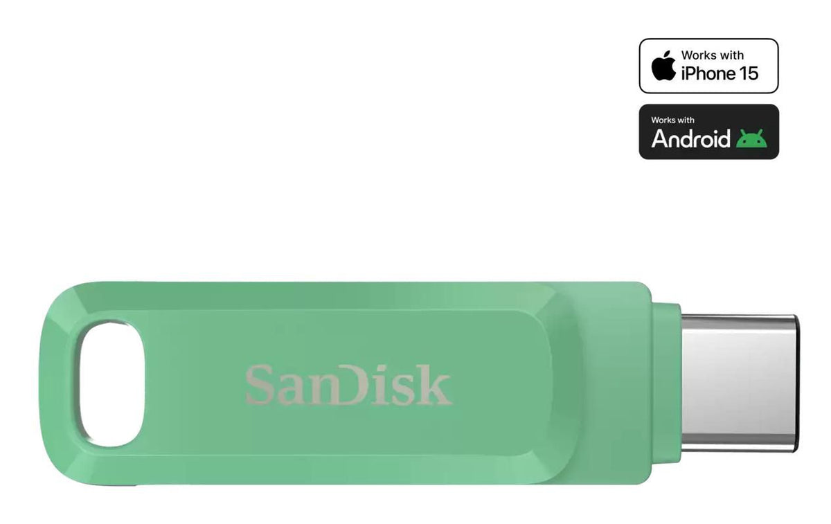 Sandisk Ultra Dual Drive Go Usb Flash Drive 512 Gb Usb Type-C 3.2 Gen 1 (3.1 Gen 1) Green
