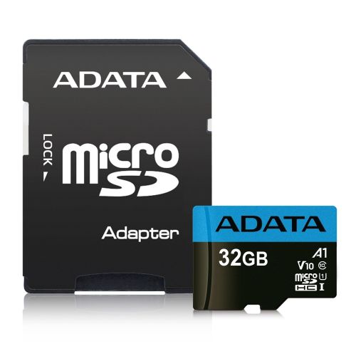 ADATA 32GB Premier Micro SD Card with SD Adapter, UHS-I Class 10, A1 App Performance, 85MB/s