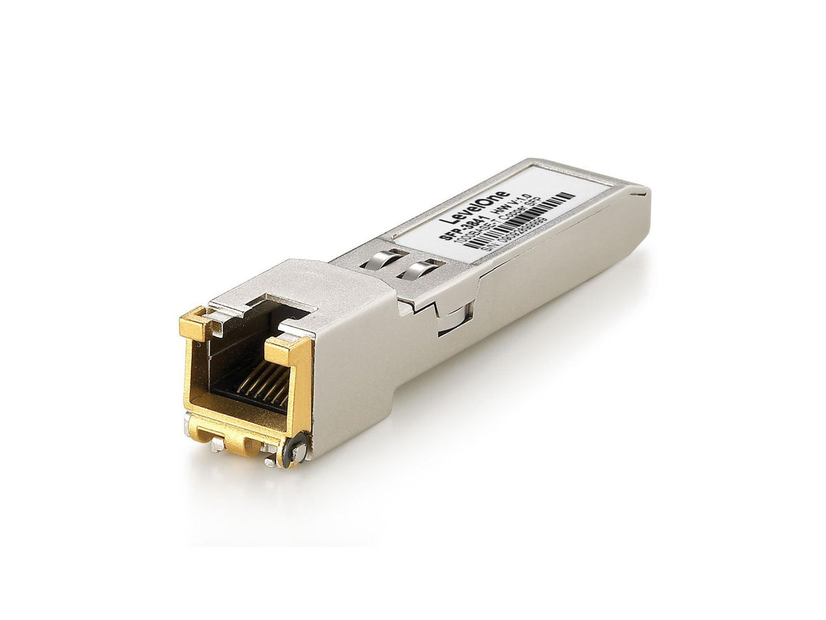 LevelOne 1.25G COPPER TRANSCEIVER 1.25Gbps Copper SFP Transceiver, 100m, RJ45, Copper, 1250 Mbit/s, SFP, 100 m, IEEE 802.3,IEEE