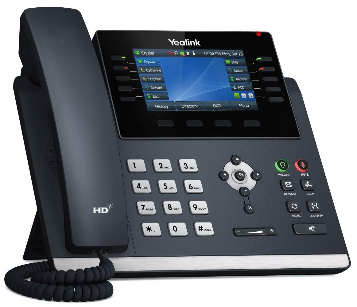 Yealink SIP-T46U IP phone Grey LCD Wi-Fi SIP-T46U, IP Phone, Grey, Wireless handset, 1000 entries, LCD, 10.9 cm (4.3")