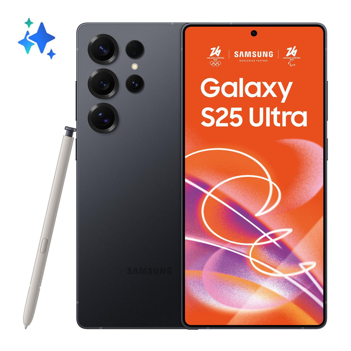 Samsung Galaxy S25 Ultra Sm-S938B/Ds 17.5 Cm (6.9") Dual Sim Android 15 5G Usb Type-C 12 Gb 256 Gb 5000 Mah Black