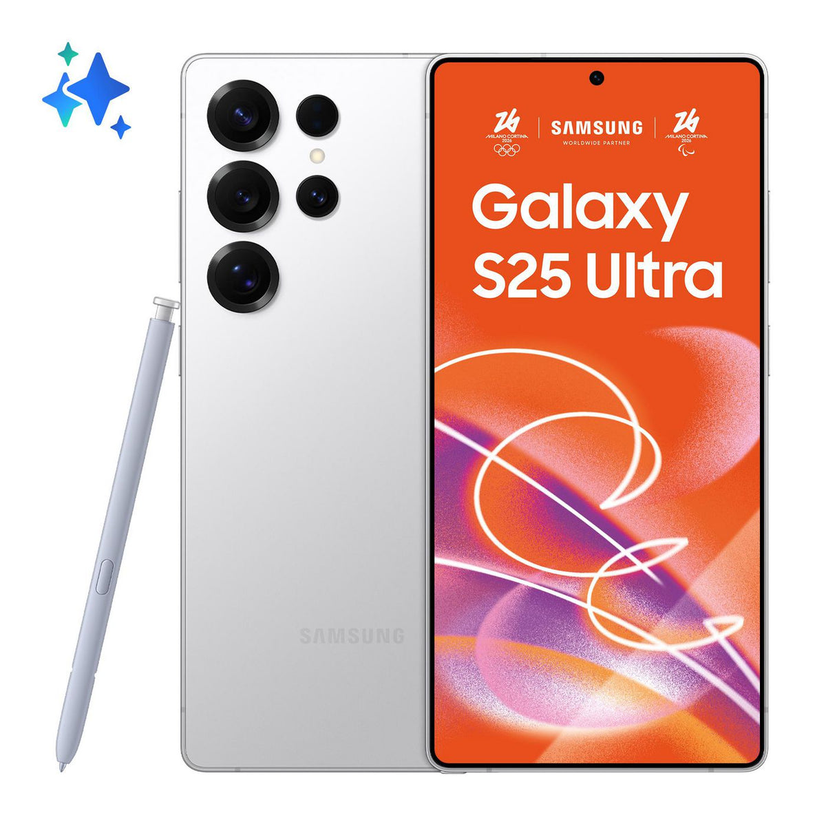 Samsung Galaxy S25 Ultra 17.5 Cm (6.9") Dual Sim Android 15 5G Usb Type-C 12 Gb 1 Tb 5000 Mah Silver, White