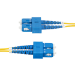 StarTech.com 5m (16.4ft) SC to SC (UPC) OS2 Single Mode Duplex Fiber Optic Cable, 9/125µm, 40G/100G Zipcord, Bend Insensitive, Low Insertion Loss - LSZH Fiber Jumper Cord
