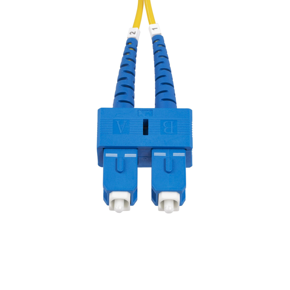 StarTech.com 5m (16.4ft) SC to SC (UPC) OS2 Single Mode Duplex Fiber Optic Cable, 9/125µm, 40G/100G Zipcord, Bend Insensitive, Low Insertion Loss - LSZH Fiber Jumper Cord