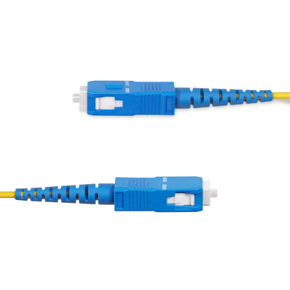 StarTech.com 100m (328ft) SC to SC (UPC) OS2 Single Mode Simplex Fiber Optic Cable, 9/125µm, 40G/100G, Bend Insensitive, Low Insertion Loss, LSZH Fiber Jumper Cord