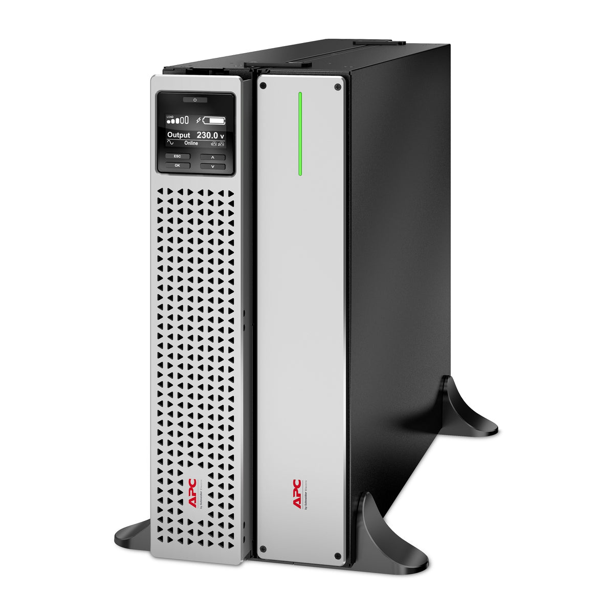 APC Smart-UPS On-Line, 3kVA, Lithium-ion, Rackmount 4U, 230V, 6x C13+2x C19 IEC outlets, SmartSlot, Extended long runtime, Rail kit included