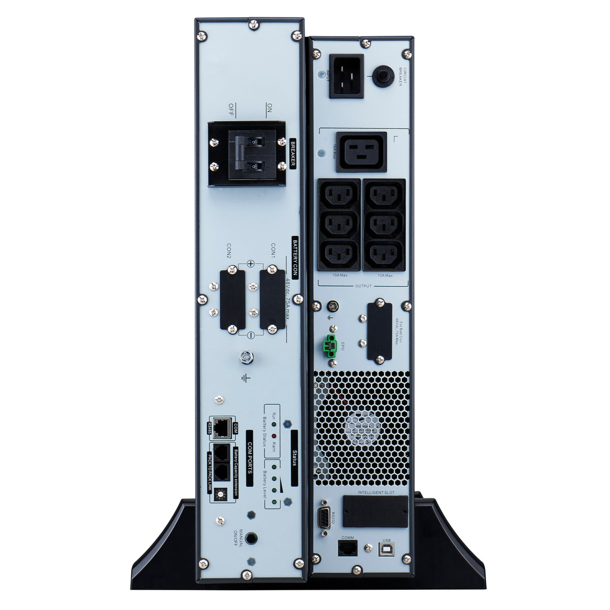 APC Easy UPS On-Line, 3kVA, Lithium-ion, Rack/Tower 4U, 230V, 6 IEC C13 + 1 IEC C19 outlets, Intelligent Card Slot, Extended runtime, W/ rail kit
