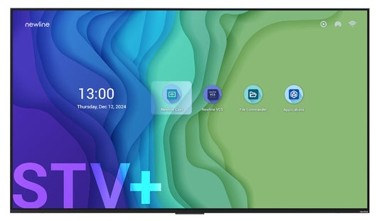Newline STV+ 55" Digital signage flat panel 139.7 cm (55") LED Wi-Fi 300 cd/m² 4K Ultra HD Black Built-in processor Android 24/7