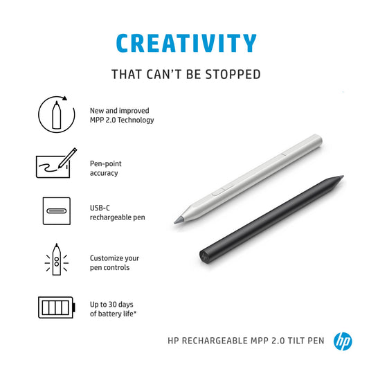 HP Rechargeable MPP 2.0 Tilt Pen (Black)