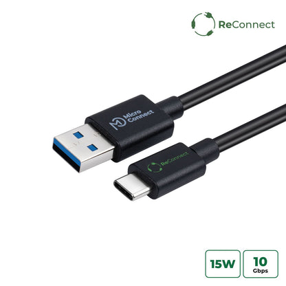 Microconnect ECO-USB3.1CA2 USB cable USB 3.2 Gen 1 (3.1 Gen 1) 2 m USB C USB A Black