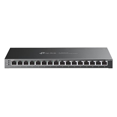 TP-LINK (TL-SG2016P) JetStream 16-Port Gigabit Smart Switch with 8-Port PoE+, Centralized Management