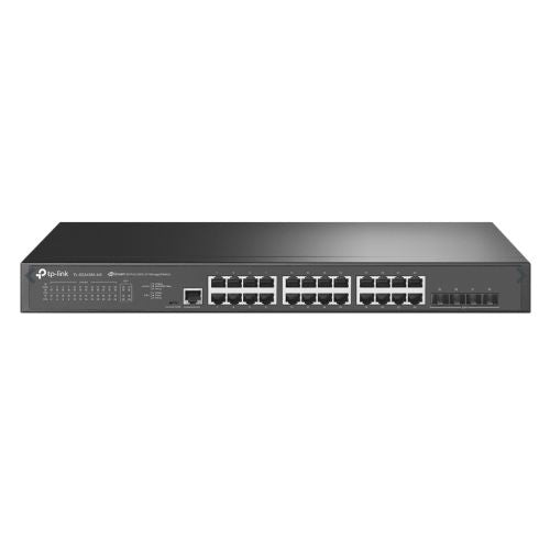 TP-LINK (TL-SG3428X-M2) JetStream 24-Port 2.5GBASE-T L2+ Managed Switch with 4 10GE SFP+ Slots, PoE++, Rackmountable