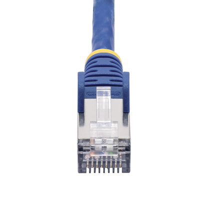 StarTech.com 50cm Blue CAT8 Ethernet Cable, Snagless RJ45, 25G/40G, 2000MHz, 100W PoE++, S/FTP, 26AWG Pure Bare Copper Wire, LSZH, Shielded Network Patch Cord w/Strain Reliefs, Individually Tested