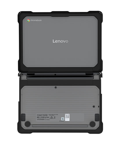 Techair TACHS030 Protective Hard Shell case for Lenovo 100e 5th Gen, 11.6-12.2 black/clear