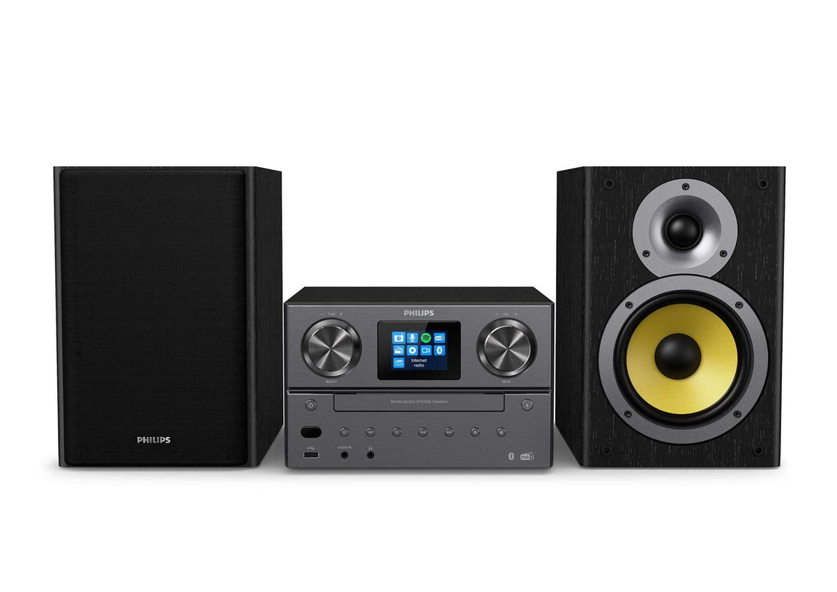 Philips Tam8905 Music System With Internet Radio, Dab+, Bluetooth, Cd, Usb, And Spotify Connect