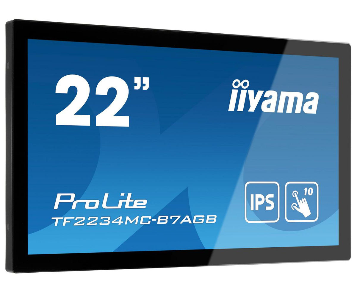 iiyama ProLite TF2234MC-B7AGB touch screen monitor 54.6 cm (21.5") 1920 x 1080 pixels Multi-touch Multi-user Black ProLite TF2234MC-B7AGB,