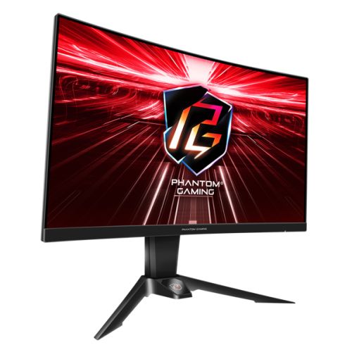 Asrock 27" Phantom Gaming QHD Curved Gaming Monitor (PG27Q15R2A), 2560 x 1440, 1ms, 2 HDMI, DP, 165Hz, HDR 400, Wi-Fi Antenna, VESA