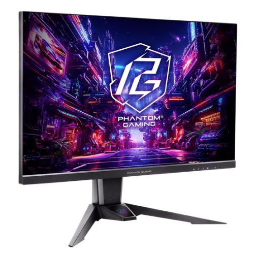 Asrock 27" Phantom Gaming QHD IPS Gaming Monitor (PG27QFT2A), 2560 x 1440, 1ms, 2 HDMI, DP, 180Hz, HDR 400, Wi-Fi Antenna, VESA