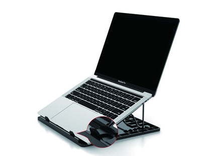 Conceptronic ERGO Laptop Cooling Stand Notebook stand Black 39.6 cm (15.6")
