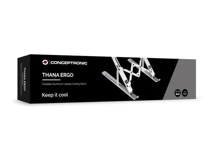 Conceptronic THANA04S ERGO Foldable Aluminum Laptop Cooling Stand