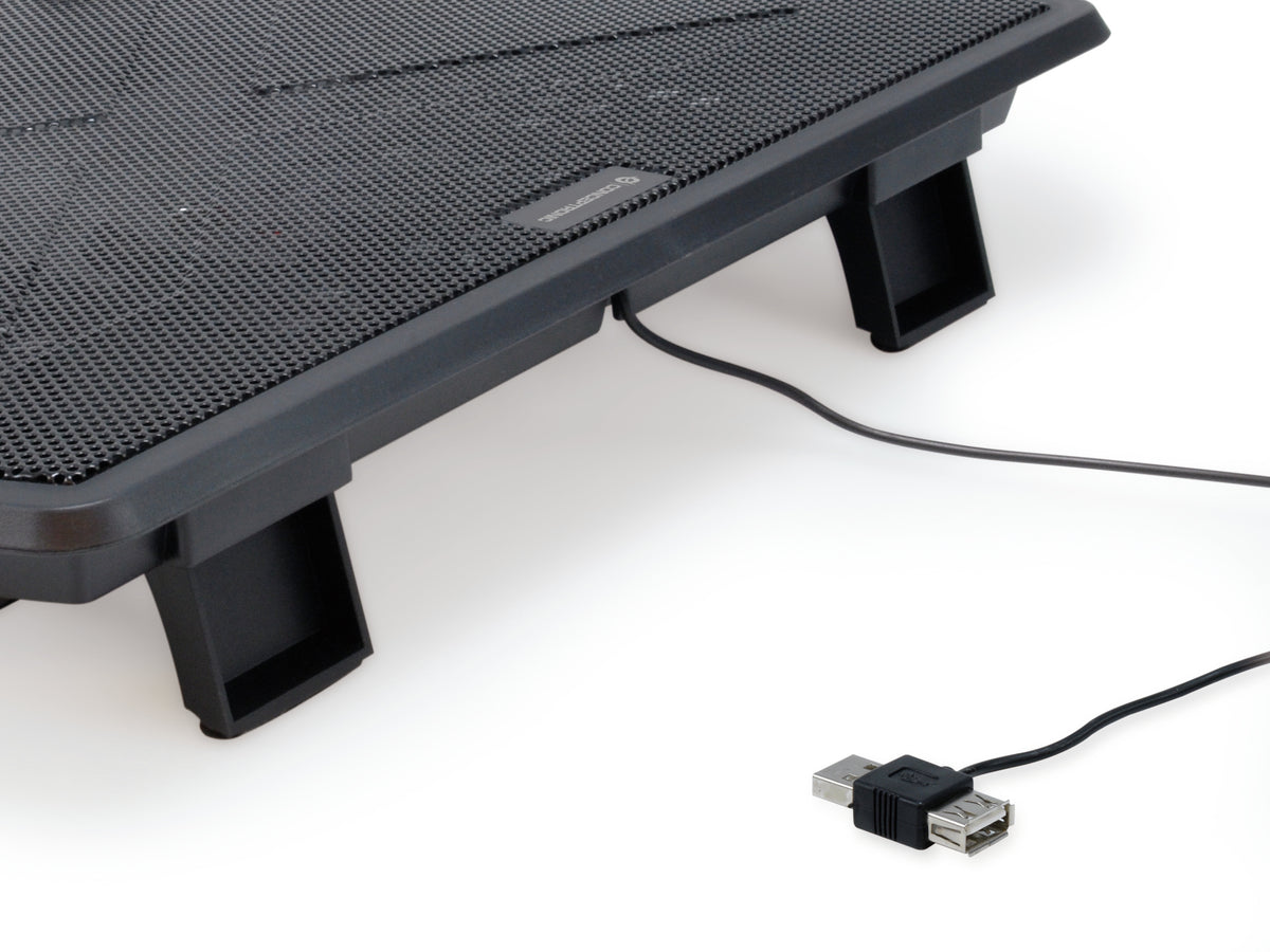 Conceptronic THANA05B notebook cooling pad 39.6 cm (15.6") Black