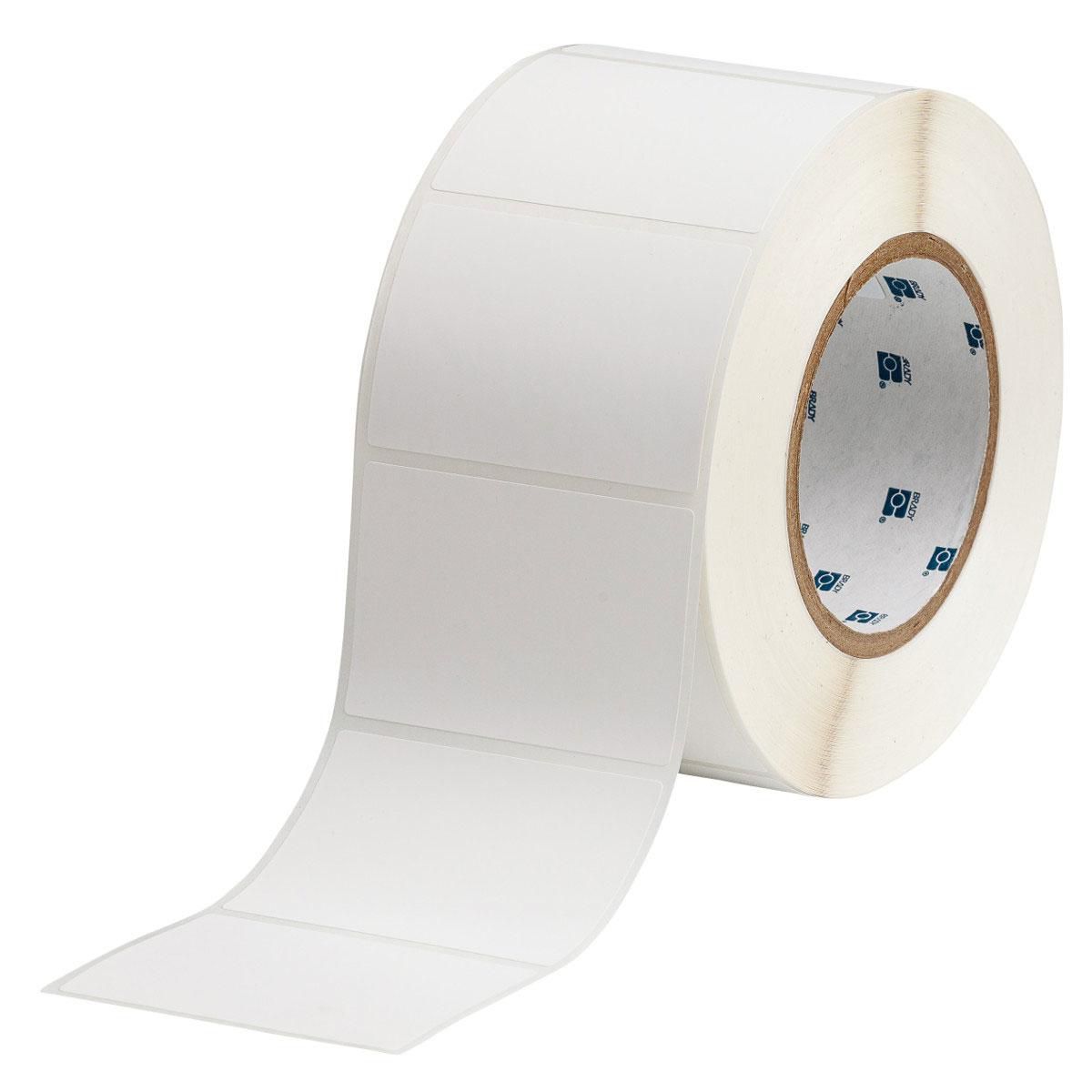 Brady Thermal Transfer Printable Labels 76.20 mm x 50.80 mm 067113, White, Self-adhesive printer label, Polypropylene (PP), Thermal