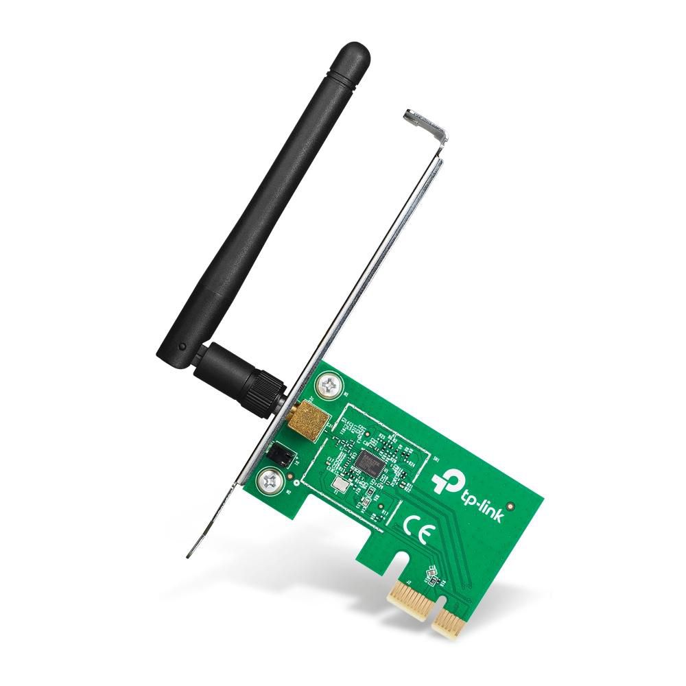 TP-Link 150M WLAN Lite-N-PCIe x1-NIC TL-WN781ND, Internal, Wireless, PCI Express, WLAN, 150 Mbit/s, Green