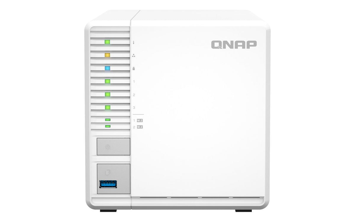 QNAP Intel Celeron N5095 4-core4-thread processor, burst up to 2.9 GHz, 4 GB SODIMM DDR4 (1 x 4 GB)