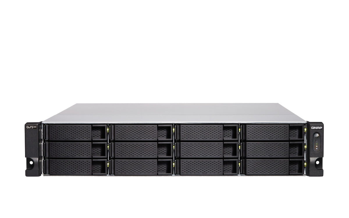 QNAP TS-H1886XU-RP-R2 NAS Rack (3U) Intel® Xeon® D D-1622 32 GB DDR4 0 TB QuTS hero Black, Grey