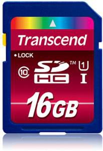 Transcend SDHC UHS-I 16GB Class 10 SD Card SDXC/SDHC Class 10 UHS-I 600x 16GB, 16 GB, SDHC, Class 10, MLC, 90 MB/s, Class 1 (U1)