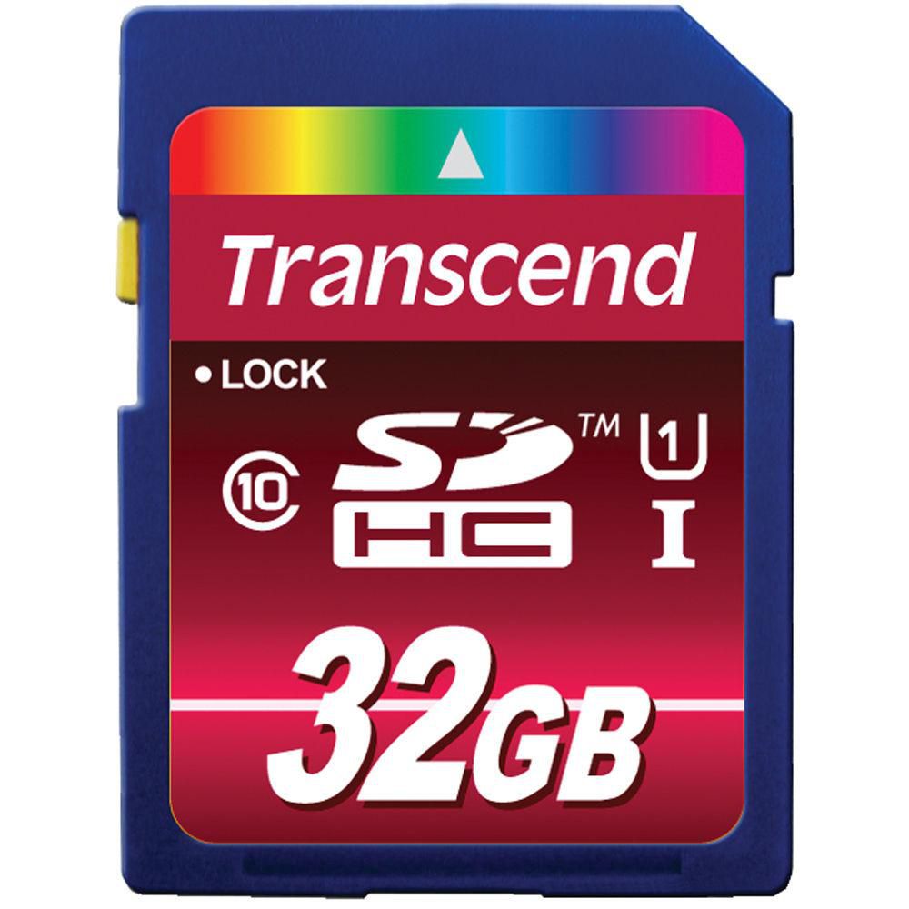 Transcend SDHC UHS-I 32GB Class 10 32GB SDHC CL 10 UHS-1, 32 GB, SDHC, Class 10, UHS-I, 85 MB/s, 45 MB/s
